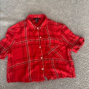 Forever 21 plaid t-shirt